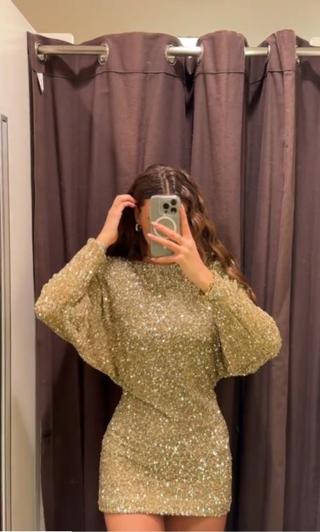 Glamour Abendkleid in Gold