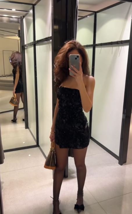 Glamour Abendkleid mit Glitzer