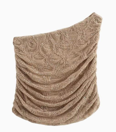 Elegantes Glitzer Zweiteiler-Set